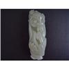 Image 1 : Chinese carved Celadon jade longevity person  #1147932