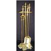 Image 1 : Antique Solid Brass Fire Set #1148098