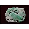 Image 1 : Old Chinese Carved Green Jade ( Fei-Chui ) #1157530