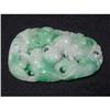 Image 1 : Apple-green jadeite large pendant #1158006