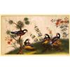 Image 1 : Old Chinese Export Rice Paper Painting w Bird #1158068