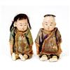 Image 1 : Old Chinese Export Embriodery Doll Boy & Girl #1158084