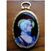 Image 1 : LIMOGES ENAMEL MINIATURE PORTRAIT #3 #1158153