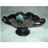 Image 1 : FENTON BASKET WEAVE AMETHYST BOWL #1173943