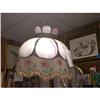 Image 1 : Old Beaded Opaque Color Lamp Shade  #1173947