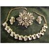 Image 1 : Vintage  Rhinestone Demi Parure  #1174450