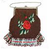 Image 1 : Stunning Antique Floral Micro Beaded Purse #1174561