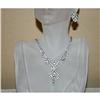Image 1 :  Antique Rhinestone Waterfall Necklace/Earrings#1174578