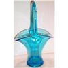 Image 1 : RARE Blue Cambridge Handled Glass Basket #1175179