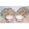 Image 1 : Two Chintz Clarence Tea and Toast Cup Saucer #1175336