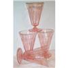 Image 1 : Four Pink Princess Footed Tumblers #1175422