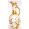 Image 1 : Hand Painted Limoges Orchid Decorated Ewer #1175449