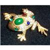 Image 1 :  Rhinestone Frog Brooch #1175494