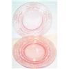 Image 1 : Three Pink Tiffin Flanders Elegant Glass Plates#1175505