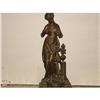 BRONZE FINISH SPELTER STATUE of WOMAN with #1176429