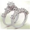 4.11 carats diamond wedding band set engagement#1176788