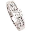 SOLITAIRE white gold ring 1.24 carat diamond #1176799