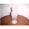 Image 1 : Victorian frosted glass vase, hand blown #1176996