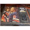 Image 1 : Mounted & signed Plaque with card of Bobby Hull