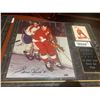 Image 1 : Mounted & Signed Plaque with card of Gordie Howe