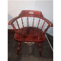 Solid Wood Spindle Back Restaurant Arm Chair