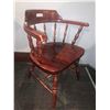 Image 2 : Solid Wood Spindle Back Restaurant Arm Chair