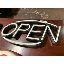 Light up open sign