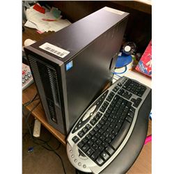 HP desk top computer with keyboard and monitor ( no specs available)