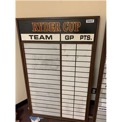 Ryder cup tally sign 4ftx2ft