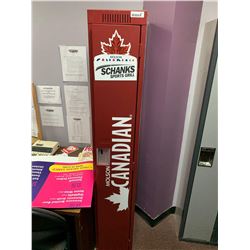 Red 6 ft single door locker