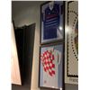 Image 2 : LOT OF 4 - Large Framed soccer jerseys and france98 poster