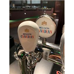 Lot of 2 - Beer Tap Head & Plaque - Molson Canadian