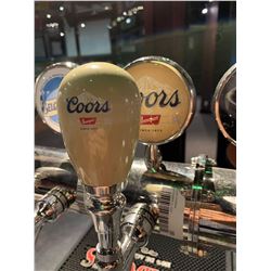 Lot of 2 - Beer Tap Head & Plaque - Coors