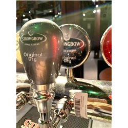 Lot of 2 - Beer Tap Head & Plaque - Strongbow original dry