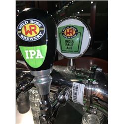 Lot of 2 - Beer Tap Head & Plaque - Wild Rose Brewery
