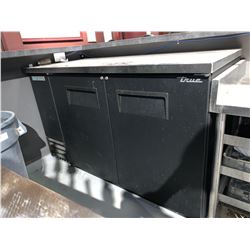 True double door back bar cooler.