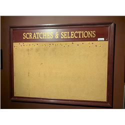 Framed Cork Board approx44 x 32 inches