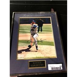 Framed & Signed picture with certificate - Roger Clemens