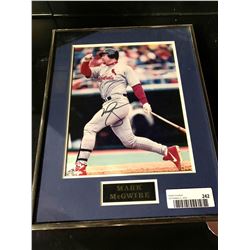 Framed & Signed picture with certificate - Mark McGwire