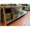 Image 1 : Lot of - Stainless 8 foot table with inserts and can opener