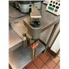Image 2 : Lot of - Stainless 8 foot table with inserts and can opener