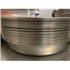 Image 2 : Lot of 24 large round stainless service trays
