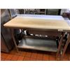 Image 2 : Stainless 4 foot worktable with cutting board
