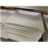 Image 2 : Lot of 28 large square restaurant dinner plates