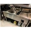 Image 2 : Stainless 4 foot cocktail sink with inserts ( does not include dispensing equipment) â€‹â€‹â€‹â€‹â€‹