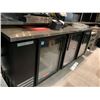 Image 2 : True Model TBB-4G-HC-LD triple door back bar glass front cooler