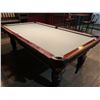 Image 2 : Dufferin executive solid wood with leather pockets pool table Buyer is responsible for all removal a