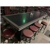 Image 2 : Grey Rectangular bar Table - 34 x 96 inches