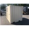 Image 3 : BRAND NEW 8' SHIPPING STORAGE CONTAINER, PORTABLE OFFICE, WITH DOOR, WINDOW AND REAR DOOR