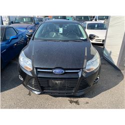 2012 FORD FOCUS SE1 4 DOOR SEDAN BLACK VIN#1FAHP3H26CL121498